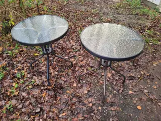 2 små runde haveborde 