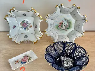 Vintage/antikke genstande af porcelæn sælges