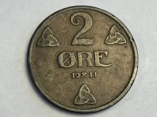 2 Øre 1911 Norge