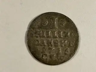 1 Skilling 1716 - Sjælden