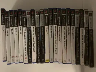 Forskellige spil til PS2