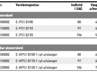 JST Planerskovl E-PS1, 100-120 cm.