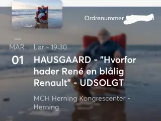 Billetter til Niels Hausgaard Herning kongrescen