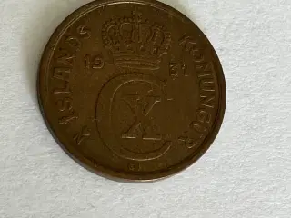 5 Aurar Iceland 1931
