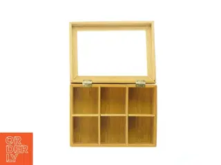 Opbevaringskasse med glaslåg (str. 22x16 cm)