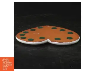 Keramik hjerteformet ophæng (str. 11 x. 10,5 cm)
