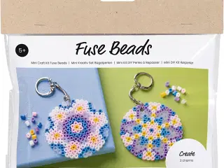 Mini DIY Kit Rørperler, Charms/taskepynt, ass. farver, 1 pk.