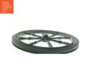 Træhjul til dekoration (diameter ca. 47 cm x 3 cm)