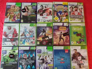15 stk diverse Xbox 360 spil