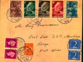 Luftpost Brev fra Holland til Kenya - 23 - 1 - 1948