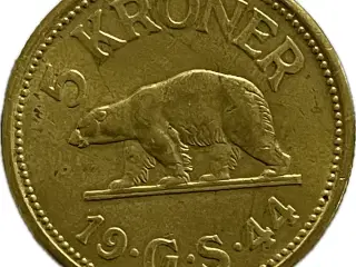 5 kr 1944 Grønland