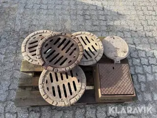 Brønddækseler 6 styk assorteret