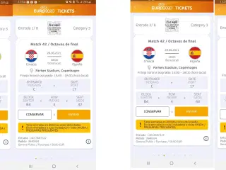 Tickets Croatia vs Spain (Copenhague)