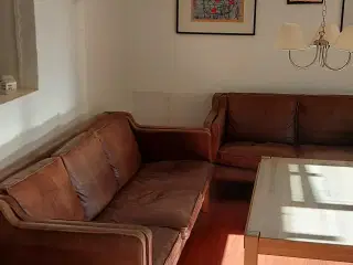 Børge Mogensen sofa 3-2-1 brun læder 