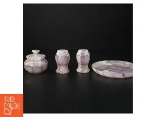 Marmor Onyx Sten Serverings sæt