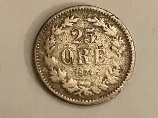 25 Øre 1874 Sweden