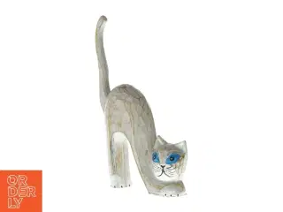 Træskulptur kat