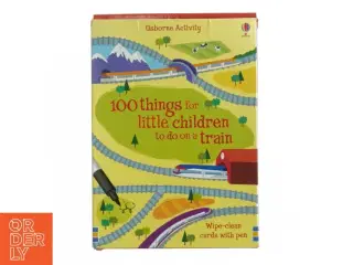 &#39;100 things for little children to do on a train&#39; fra Usborne Activity (str. 16 x 11,5 cm)