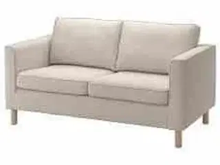 Nebraska/Inge 2,5 pers sofa beige med sorte træben