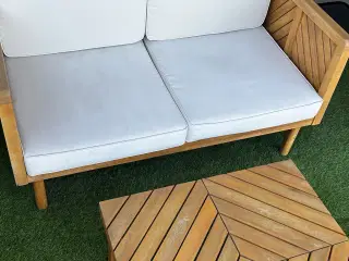 Garden sofa & coffee table (Baratti)