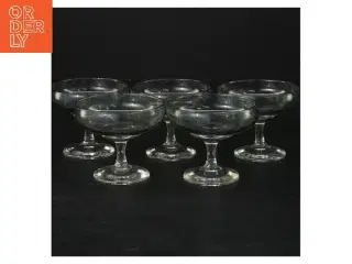 5 stk. Holmegaard Atlantic likørskåle (str. ø 7 cm, 5 styk cm)
