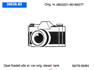 Opel Kadett C st. car diesel (79-84) tank
