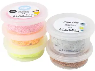 Stone Clay Mix, rød/orange harmoni, 1 pk.