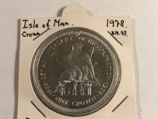 One Crown Isle of man 1978