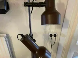 Brun retro standerlampe