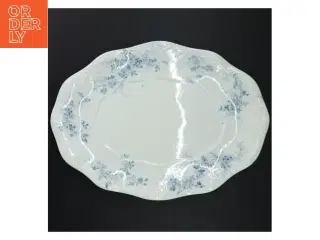 Porcelænsfad med blomstermotiv fra Hartington (str. 36 x 26 cm)