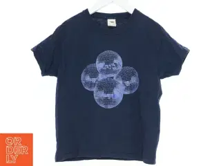 Marineblå t-shirt med diskokugle-design fra Fruit of the loom (str. 116)