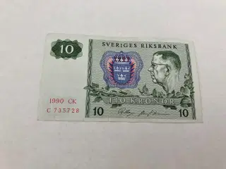 10 Kronor 1990 CK Sweden