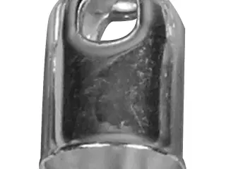 Enderør, diam. 6 mm, forsølvet, 6stk./ 1 pk.