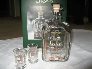 Holmegaard Juleflaske m/glas 2003