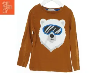 Brun langærmet bluse med isbjørne print fra H&M (str. 110)