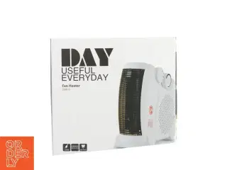 Fan heater fra Day (str. LBH 23x12x24 cm)