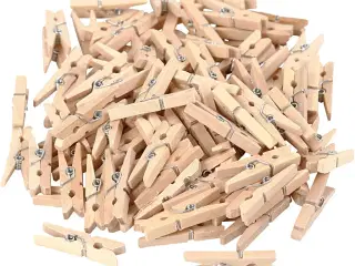 Tøjklemmer, L: 30 mm, B: 3 mm, 100stk./ 1 pk.
