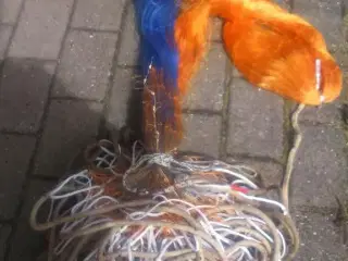 toggergarn 100mm orange og blå