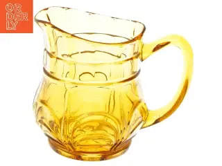 Gammel Gul glaskande fra holmegaard (str. 13,5 cm)
