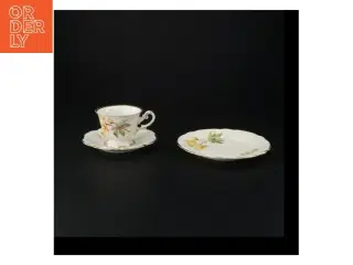 Porcelæn te sæt med blomstermotiv fra Antoinette (str. 16 x 9 cm)
