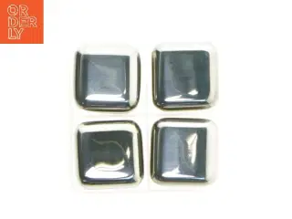 Stål isterninger 4 styk (str. 2,5x2,5x2,5, 4 styk cm)