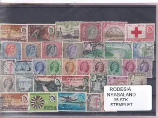 Rhodesia & Nyasaland - 35 Stk. - Stemplet