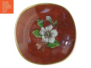 Keramikfad med blomstermotiv (str. 12 x 12 cm)