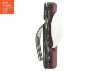 Multi-funktion foldekniv med sked og gaffel (str. 12 cm)