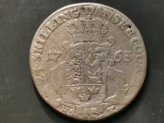 24 skilling 1763 sølv