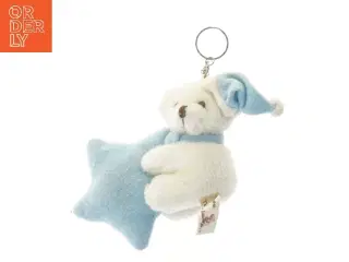 Bamse nøglering med blå stjerne fra House Of Teddy (str. 15x11 cm)