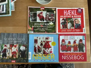 Julestrik - Hækl julepynt -Nordiske Nisser -Nisser