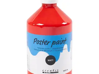 Temperamaling Mat, rød, 500ml/ 1 fl.