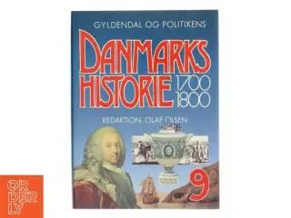 Danmarks Historie 1700-1800 bog fra Gyldendal og Politikens