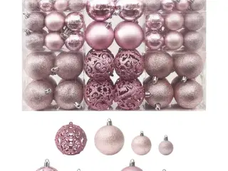 Julekuglesæt 100 stk. pink